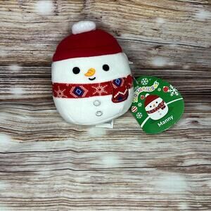 Christmas Holiday Squishmallow Plush MANNY 2023 KellyToy Snowman
